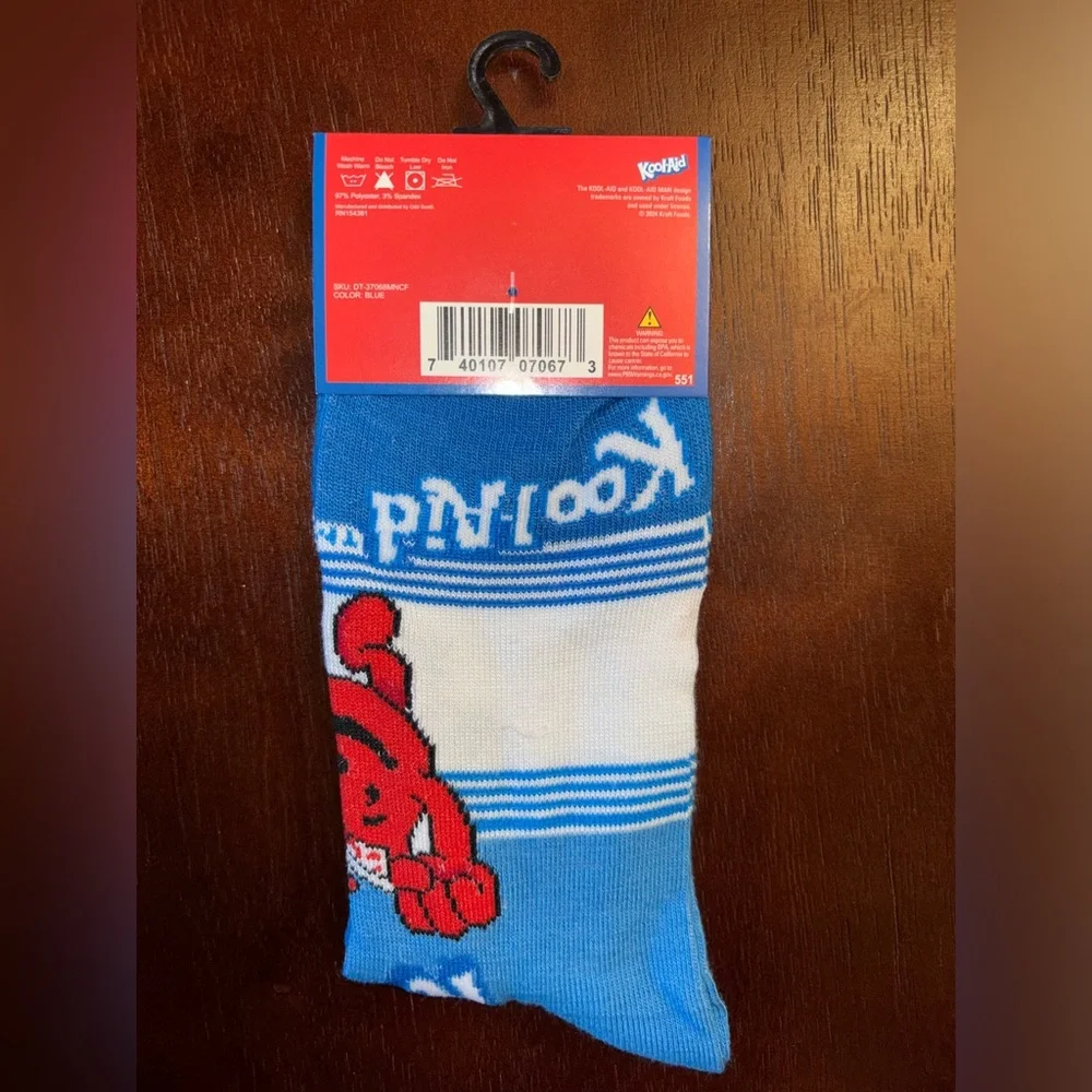 KOOL-AID NOVELTY CREW SOCKS NWT MEN’S SHOE SIZE 6-12